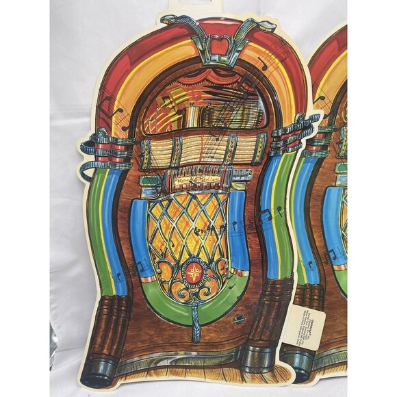 Ron Lewis Amscan Jukebox Wall Decoration 16” Lot of 2 New RARE - Picture 4 of 14